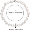 imageBriLove Baroque Necklace for WomenElegant Irregular Shell Choker Strand Necklaces for Summer Beach Wedding Outfit Party PromBaroque Nature Shell