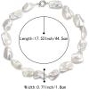 imageBriLove Baroque Necklace for WomenElegant Irregular Shell Choker Strand Necklaces for Summer Beach Wedding Outfit Party PromNature Shell