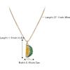 imageBriLove Fashion Funny Watermelon Fruit Pendant Necklace for WomenShiny Rhinestone Enamel Trendy Choker Jewelry Gift Christmas Birthday Daily WearYellow