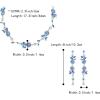 imageBriLove Flower Jewelry Set for WomenGorgeous Stunning Crystal Elegant Flowers Marquise Cluster Statement Necklace Long Dangle Drop Earrings Party Prom AccessoriesRoyal Blue SilverTone