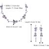imageBriLove Flower Jewelry Set for WomenGorgeous Stunning Crystal Elegant Flowers Marquise Cluster Statement Necklace Long Dangle Drop Earrings Party Prom AccessoriesPurple SilverTone