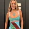 imageBriLove Large Butterfly Choker Necklace for Women Sparkly Elegant Green Pendant Costume Birthday Jewelry Christmas AccessoryGreenBlue Topaz