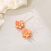 imageBriLove Unique Boho Flower Dangle Earrings for Women Exaggerated Layered Flora Statement Earrings for Summer Refreshing Seaside Idyllic HolidayOrange GoldTone