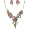 Pink Antique-Gold-Toned
