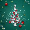imageBriLove Womens Crystal Rhinestone FlowerShape Star Merry Christmas Tree Brooch Pin Multicolor SilverTone