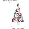 imageBriLove Womens Crystal Rhinestone FlowerShape Star Merry Christmas Tree Brooch Pin Multicolor SilverTone