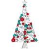imageBriLove Womens Crystal Rhinestone FlowerShape Star Merry Christmas Tree Brooch Pin Multicolor SilverTone