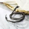 imageBriLove Bendable Flexible Snake Bracelet for Women Adjustable Punk Choker Necklace Hollween Party JewelryBlack