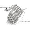 imageBriLove Bendable Flexible Snake Bracelet for Women Adjustable Punk Choker Necklace Hollween Party JewelryClear