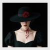 imageBriLove Halloween Costume Dripping Blood Multi Layered Simulated Pearls Choker Necklace for Women Vampire Party Prom4 Layered