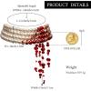 imageBriLove Halloween Costume Dripping Blood Multi Layered Simulated Pearls Choker Necklace for Women Vampire Party Prom4 Layered