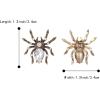 imageBriLove Halloween Costume Earrings Spiders Animal Crystal Rhinestone Teardrop Gothic Tarantula Dangle Earring for Women Cosplay Party PromClear AntiqueGoldTone