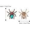 imageBriLove Halloween Costume Earrings Spiders Animal Crystal Rhinestone Teardrop Gothic Tarantula Dangle Earring for Women Cosplay Party PromEmerald Color AntiqueGoldTone