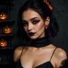 imageBriLove Halloween Costume Earrings Spiders Animal Crystal Rhinestone Teardrop Gothic Tarantula Dangle Earring for Women Cosplay Party PromRuby Color BlackTone