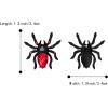 imageBriLove Halloween Costume Earrings Spiders Animal Crystal Rhinestone Teardrop Gothic Tarantula Dangle Earring for Women Cosplay Party PromRuby Color BlackTone
