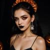 imageBriLove Halloween Dangle Earrings Spiders Animal Crystal Rhinestone Gothic Tarantula Earrings for Women Party PromClear GoldTone