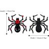imageBriLove Halloween Spiders Earring for WomenGothic Tarantula Crystal Rhinestone Teardrop Stud Earrings Ruby Color BlackTone