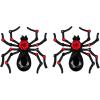 imageBriLove Halloween Spiders Earring for WomenGothic Tarantula Crystal Rhinestone Teardrop Stud Earrings Ruby Color BlackTone