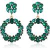 Emerald Color Gold-Tone