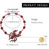 imageBriLove Halloween Costumes Spider Necklace for Women Costume Gothic Shiny Rhinestone Strand Choker Necklaces Jewelry for Cosplay Party Prom AccessoryRuby Color