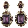 Amethyst Color Antique-Gold-Tone
