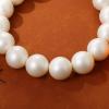 imageBriLove 1920s Costume Jewelry Big Simulated Pearls Chunky Strand Choker Necklace for Women Halloween Cosplay Party Prom Accessories Ivory Color