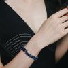 imageBriLove Wedding Bridal Bracelet MarquiseShape Stretch Bangle for WomenSapphire Color Blacktone