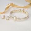 imageBriLove 1920s Costume Jewelry Set for WomenVintage Multilayer Simulated Pearl Crystal Necklace Bracelet Earrings Cosplay Party Accessories2pcs Stud