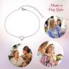imageBriLove 925 Sterling Silver Dainty Shining Tiny Heart Link Bracelet for Women