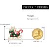 imageBriLove Christmas Brooch Pins Snowflake Pin Vintage Holiday Candy Cane Sleigh Shoes Wreath Brooches Xmas Christma Party Gifts for WomenSleigh Brooches