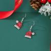 imageBriLove Christmas Earrings for Women Sparkling Crystal Red Santa Claus Hat Snowflake Stockings Deer Bow Tie Drop Dangle Earring for Holiday PartySanta Claus Hat
