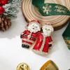 imageBriLove Womens Christmas Santa Claus Brooch Xmas Enamel Crystal Pin for Festival Decor Holiday Party Jewelry Gift Accessories Ruby Color