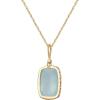 imageBriLove 925 Sterling Silver Nature Stone Minimalistic Moonstone Opal Agate Choker Pendant Necklace Gift for Women BirthdayMothers DayValentines DayChristmasAgateBlue