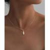 imageBriLove 925 Sterling Silver Nature Stone Minimalistic Moonstone Opal Agate Choker Pendant Necklace Gift for Women BirthdayMothers DayValentines DayChristmasOval Pendant