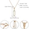 imageBriLove 925 Sterling Silver Nature Stone Minimalistic Moonstone Opal Agate Choker Pendant Necklace Gift for Women BirthdayMothers DayValentines DayChristmasOval Pendant