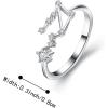 imageBriLove Elegant CZ Statement Adjustable Ring for Women Horoscope Zodiac 12 Constellation Astrology for Valentines DayBirthdayChristmasLibra  Full Ver