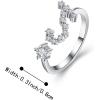 imageBriLove Elegant CZ Statement Adjustable Ring for Women Horoscope Zodiac 12 Constellation Astrology for Valentines DayBirthdayChristmasScorpio  Full Ver