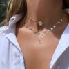 imageBriLove Personalized 925 Sterling Silver Dainty Small Tiny Initial Heart Pendant Choker Necklace Gift for Women Mothers DayValentines DayBirthdayChristmasAnniversaryAInitial L