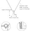 imageBriLove Personalized 925 Sterling Silver Dainty Small Tiny Initial Heart Pendant Choker Necklace Gift for Women Mothers DayValentines DayBirthdayChristmasAnniversaryAInitial L