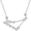 imageBriLove 925 Sterling Silver Necklace Gifts for Mom Women Constellation Zodiac 12 Horoscope Astrology CZ Pendant Mothers DayValentines DayBirthdayChristmasAnniversaryCapricorn  Full Ver