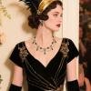 image:imageBriLove 1920s Simulated Pearls Halloween Gothic Costume Multi Layered Collar Necklace Dangle Earrings Set for Women Vampire Cosplay Party Prom AccessoryEmerald Color AntiqueGoldTone