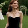image:imageBriLove Statement Wedding Jewelery Set Shiny Gorgeous Crystal Teardrop Cluster Necklace Earrings for Womens Bridal Party Prom AccessoriesChampagne GoldTone