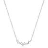 image:imageBriLove Gorgeous Dainty Cubic Zirconia Pendant Choker Necklace Gift for Women WeddingBirthdayMothers DayValentines DayChristmasSilverTone