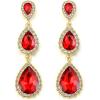 Ruby Color Gold-Tone