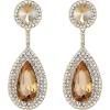 image:imageBriLove Gorgeous Wedding Rhinestones Teardrop Chandelier Long Dangle Earrings for Bridal Party Prom Jewelry AccessoriesChampagne GoldTone