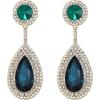 Emerald Color Gold-Tone