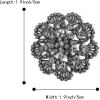image:imageBriLove Fashion Elegant Brooch Pin for Women Crystal Brooches11FanShaped