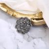 image:imageBriLove Fashion Elegant Brooch Pin for Women Crystal Brooches11FanShaped
