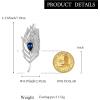 image:imageBriLove Stunning Rhinestone Brooch Pin for Women Fashion Exquisite Exaggerated Brooches for Dress Accessories Jewelry GiftFeather