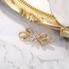 image:imageBriLove Wedding Bridal Brooch Pin for Women Fashion CZ Marquise Crystals Rhinestones Flower BroochesClear GoldTone
